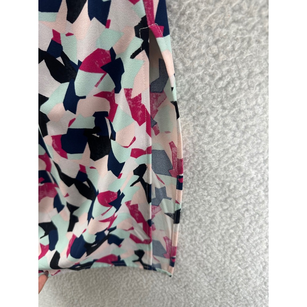 Grace Elements Abstract Print Button Front Long S… - image 7